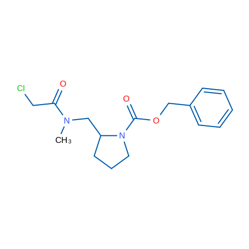 Benzyl 2-((2-chloro-N-methylacetamido)methyl)pyrrolidine-1-carboxylate 1g
