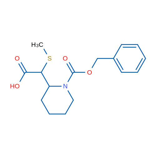 2-(1-((Benzyloxy)carbonyl)piperidin-2-yl)-2-(methylthio)acetic acid 1g