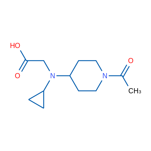 2-((1-Acetylpiperidin-4-yl)(cyclopropyl)amino)acetic acid 1g