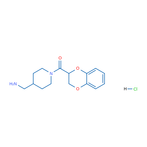 (4-(Aminomethyl)piperidin-1-yl)(2,3-dihydrobenzo[b][1,4]dioxin-2-yl)methanone hydrochloride 1g