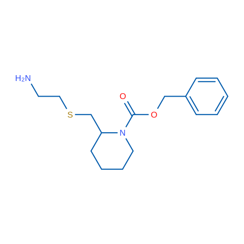 Benzyl 2-(((2-aminoethyl)thio)methyl)piperidine-1-carboxylate 1g