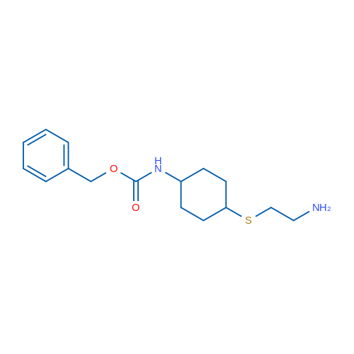 Benzyl (4-((2-aminoethyl)thio)cyclohexyl)carbamate 1g