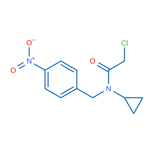 2-Chloro-N-cyclopropyl-N-(4-nitrobenzyl)acetamide 1g