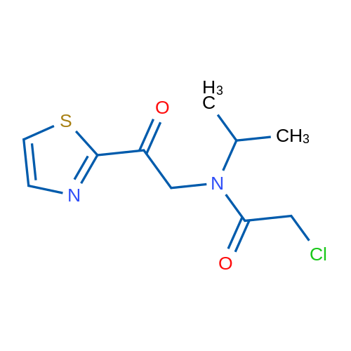 2-Chloro-N-isopropyl-N-(2-oxo-2-(thiazol-2-yl)ethyl)acetamide 1g