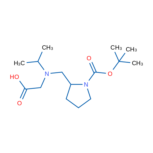 2-(((1-(tert-Butoxycarbonyl)pyrrolidin-2-yl)methyl)(isopropyl)amino)acetic acid 1g
