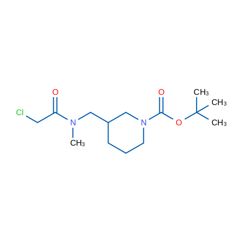 tert-Butyl 3-((2-chloro-N-methylacetamido)methyl)piperidine-1-carboxylate 1g