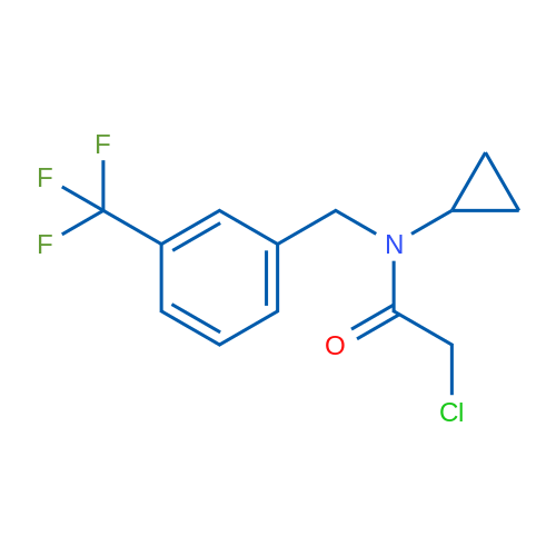 2-Chloro-N-cyclopropyl-N-(3-(trifluoromethyl)benzyl)acetamide 1g