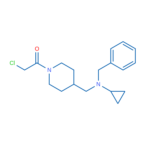 1-(4-((Benzyl(cyclopropyl)amino)methyl)piperidin-1-yl)-2-chloroethanone 1g