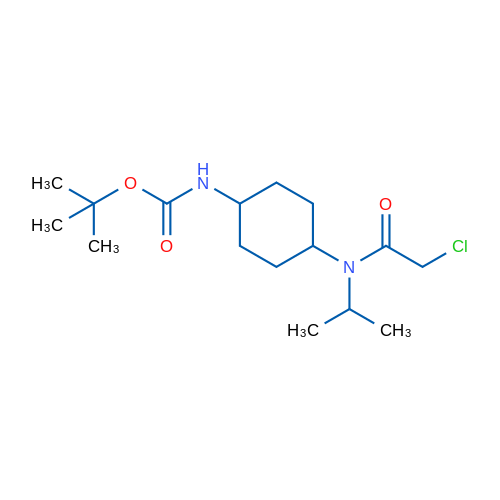 tert-Butyl (4-(2-chloro-N-isopropylacetamido)cyclohexyl)carbamate 1g