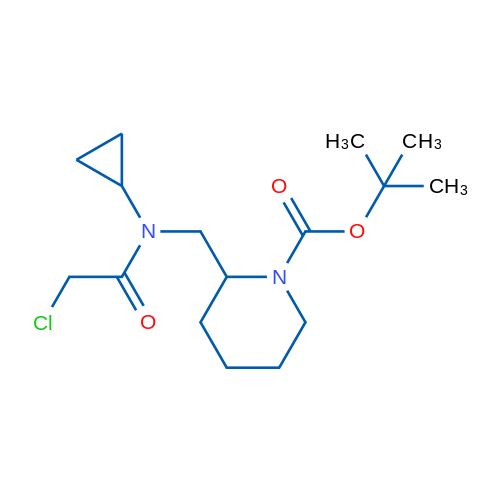 tert-Butyl 2-((2-chloro-N-cyclopropylacetamido)methyl)piperidine-1-carboxylate 1g