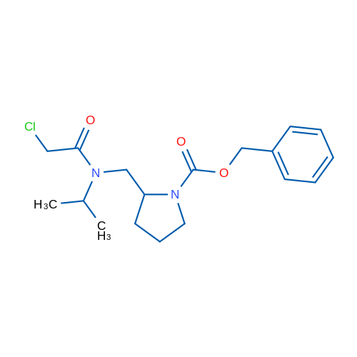 Benzyl 2-((2-chloro-N-isopropylacetamido)methyl)pyrrolidine-1-carboxylate 1g