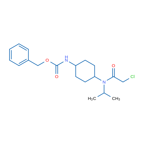 Benzyl (4-(2-chloro-N-isopropylacetamido)cyclohexyl)carbamate 1g