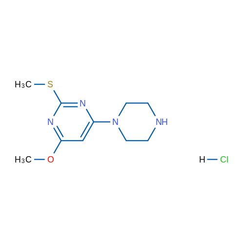 4-Methoxy-2-(methylthio)-6-(piperazin-1-yl)pyrimidine hydrochloride 1g