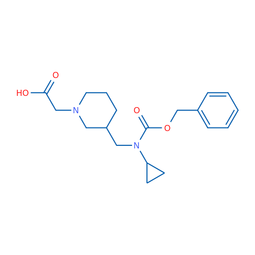 2-(3-((((Benzyloxy)carbonyl)(cyclopropyl)amino)methyl)piperidin-1-yl)acetic acid 1g