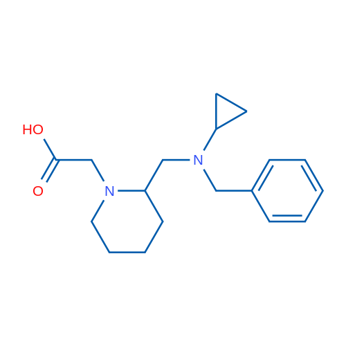 2-(2-((Benzyl(cyclopropyl)amino)methyl)piperidin-1-yl)acetic acid 1g