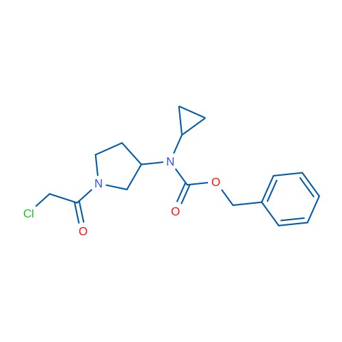 Benzyl (1-(2-chloroacetyl)pyrrolidin-3-yl)(cyclopropyl)carbamate 1g