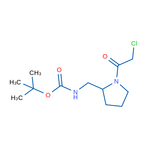 tert-Butyl ((1-(2-chloroacetyl)pyrrolidin-2-yl)methyl)carbamate 1g
