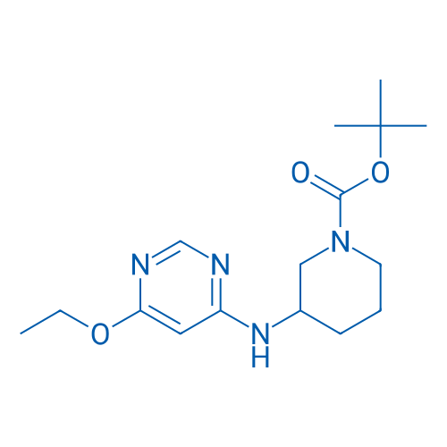 tert-Butyl 3-((6-ethoxypyrimidin-4-yl)amino)piperidine-1-carboxylate 250mg