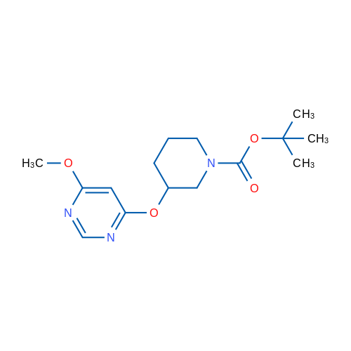 tert-Butyl 3-((6-methoxypyrimidin-4-yl)oxy)piperidine-1-carboxylate 1g