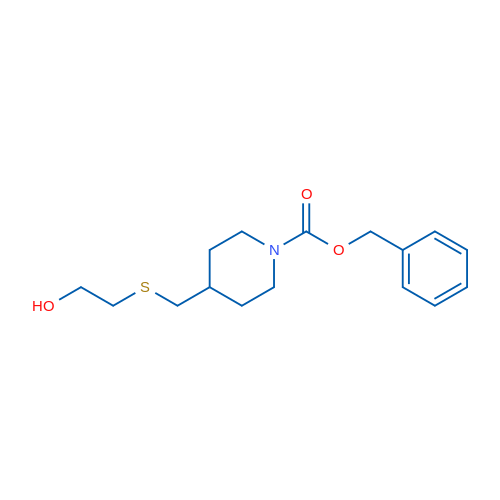 Benzyl 4-(((2-hydroxyethyl)thio)methyl)piperidine-1-carboxylate 1g