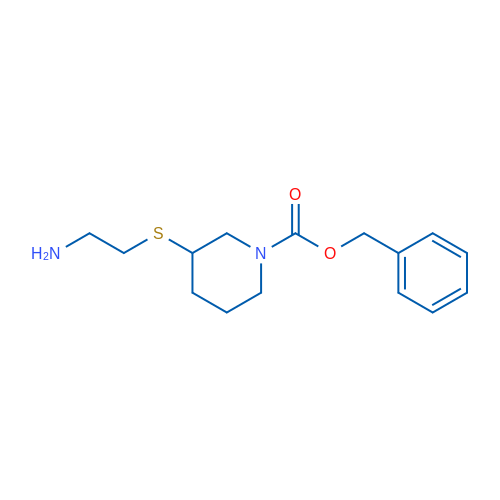Benzyl 3-((2-aminoethyl)thio)piperidine-1-carboxylate 1g
