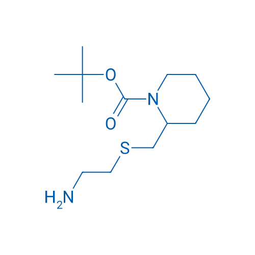 tert-Butyl 2-(((2-aminoethyl)thio)methyl)piperidine-1-carboxylate 1g