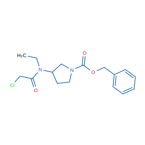 Benzyl 3-(2-chloro-N-ethylacetamido)pyrrolidine-1-carboxylate 1g