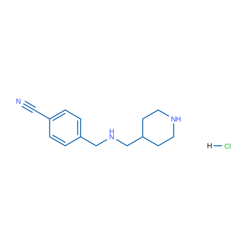 4-(((Piperidin-4-ylmethyl)amino)methyl)benzonitrile hydrochloride 1g