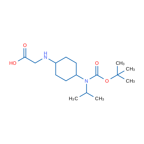 2-((4-((tert-Butoxycarbonyl)(isopropyl)amino)cyclohexyl)amino)acetic acid 1g