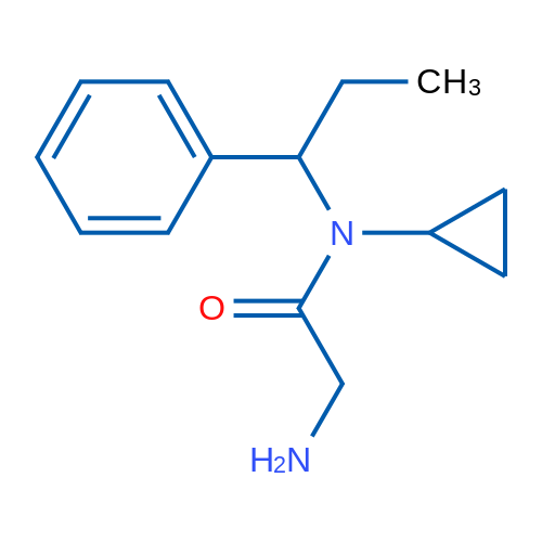 2-Amino-N-cyclopropyl-N-(1-phenylpropyl)acetamide 1g