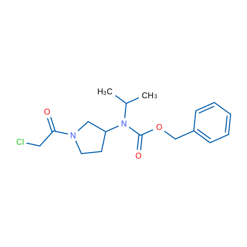 Benzyl (1-(2-chloroacetyl)pyrrolidin-3-yl)(isopropyl)carbamate 1g