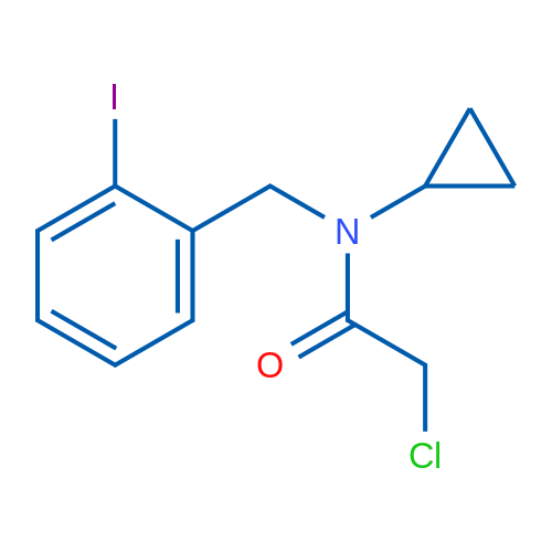 2-Chloro-N-cyclopropyl-N-(2-iodobenzyl)acetamide 1g