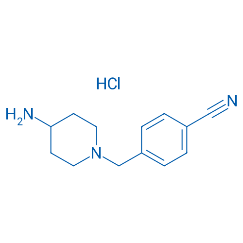 4-((4-Aminopiperidin-1-yl)methyl)benzonitrile HCl 1g