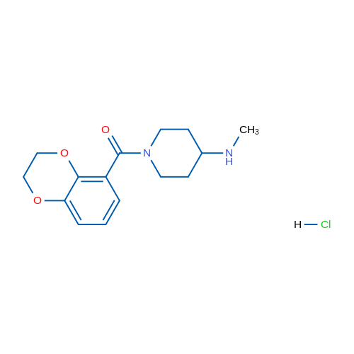 (2,3-Dihydrobenzo[b][1,4]dioxin-5-yl)(4-(methylamino)piperidin-1-yl)methanone hydrochloride 1g
