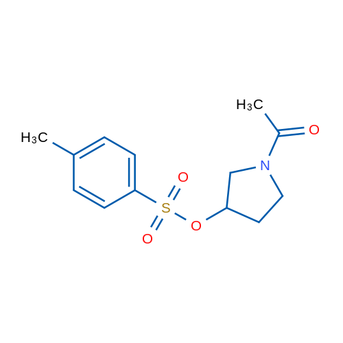 1-Acetylpyrrolidin-3-yl 4-methylbenzenesulfonate 1g