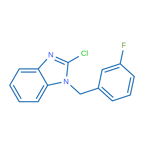 2-Chloro-1-(3-fluorobenzyl)-1H-benzo[d]imidazole 250mg