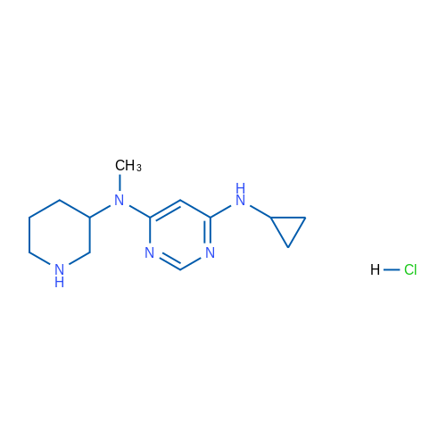 N4-Cyclopropyl-N6-methyl-N6-(piperidin-3-yl)pyrimidine-4,6-diamine hydrochloride 1g