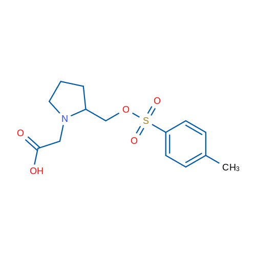 2-(2-((Tosyloxy)methyl)pyrrolidin-1-yl)acetic acid 1g