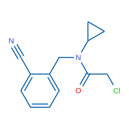 2-Chloro-N-(2-cyanobenzyl)-N-cyclopropylacetamide 1g