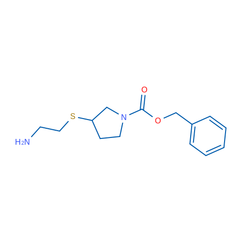 Benzyl 3-((2-aminoethyl)thio)pyrrolidine-1-carboxylate 1g