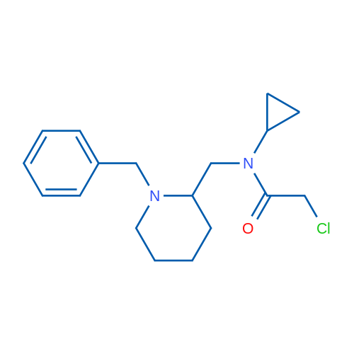 N-((1-Benzylpiperidin-2-yl)methyl)-2-chloro-N-cyclopropylacetamide 1g