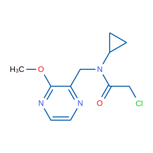 2-Chloro-N-cyclopropyl-N-((3-methoxypyrazin-2-yl)methyl)acetamide 1g