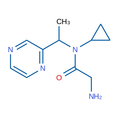 2-Amino-N-cyclopropyl-N-(1-(pyrazin-2-yl)ethyl)acetamide 1g
