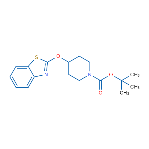 tert-Butyl 4-(benzo[d]thiazol-2-yloxy)piperidine-1-carboxylate 1g