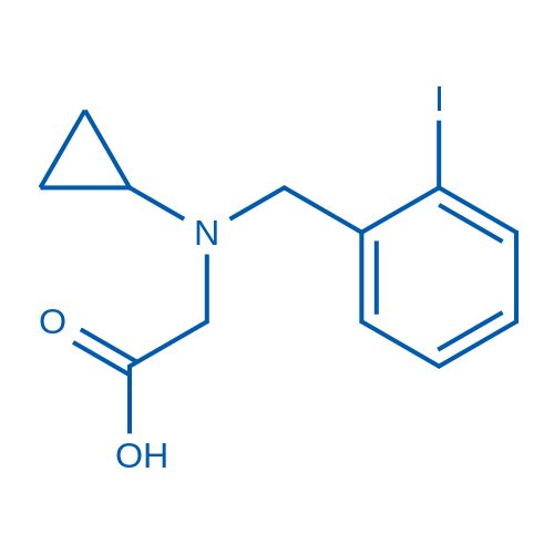 2-(Cyclopropyl(2-iodobenzyl)amino)acetic acid 1g