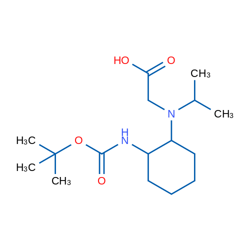 2-((2-((tert-Butoxycarbonyl)amino)cyclohexyl)(isopropyl)amino)acetic acid 1g