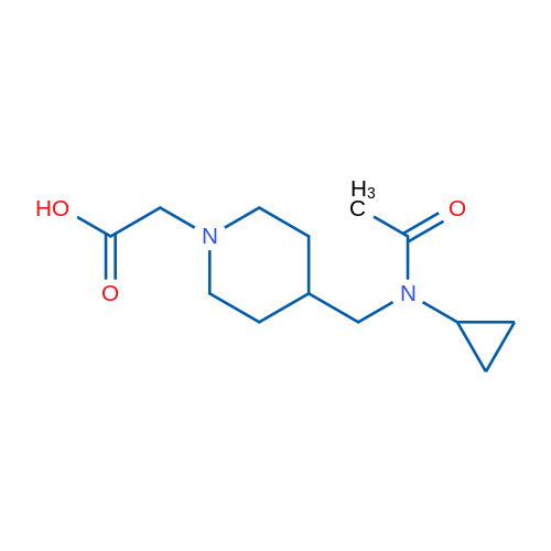 2-(4-((N-Cyclopropylacetamido)methyl)piperidin-1-yl)acetic acid 1g