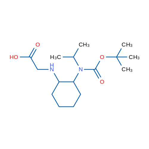 2-((2-((tert-Butoxycarbonyl)(isopropyl)amino)cyclohexyl)amino)acetic acid 1g