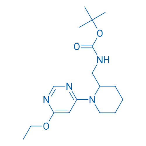 tert-Butyl ((1-(6-ethoxypyrimidin-4-yl)piperidin-2-yl)methyl)carbamate 250mg