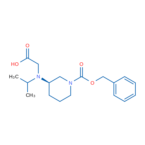 (R)-2-((1-((Benzyloxy)carbonyl)piperidin-3-yl)(isopropyl)amino)acetic acid 1g